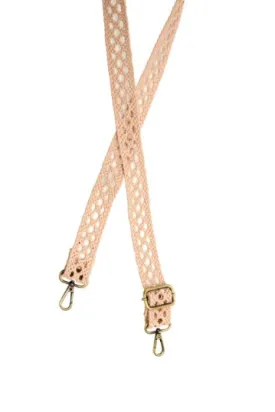 1.25" Open Braided Faux Leather Guitar Strap