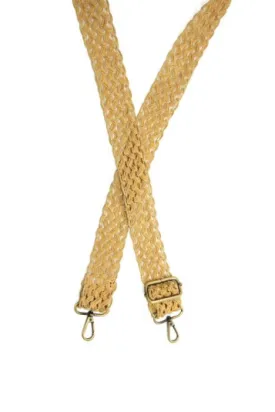 1.5" Open Weave Faux Leather Guitar Strap