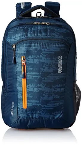 American Tourister Polyester 28 Ltrs Blue Laptop Backpack (AMT TECH GEAR LAPTOP BP 03-BLU)