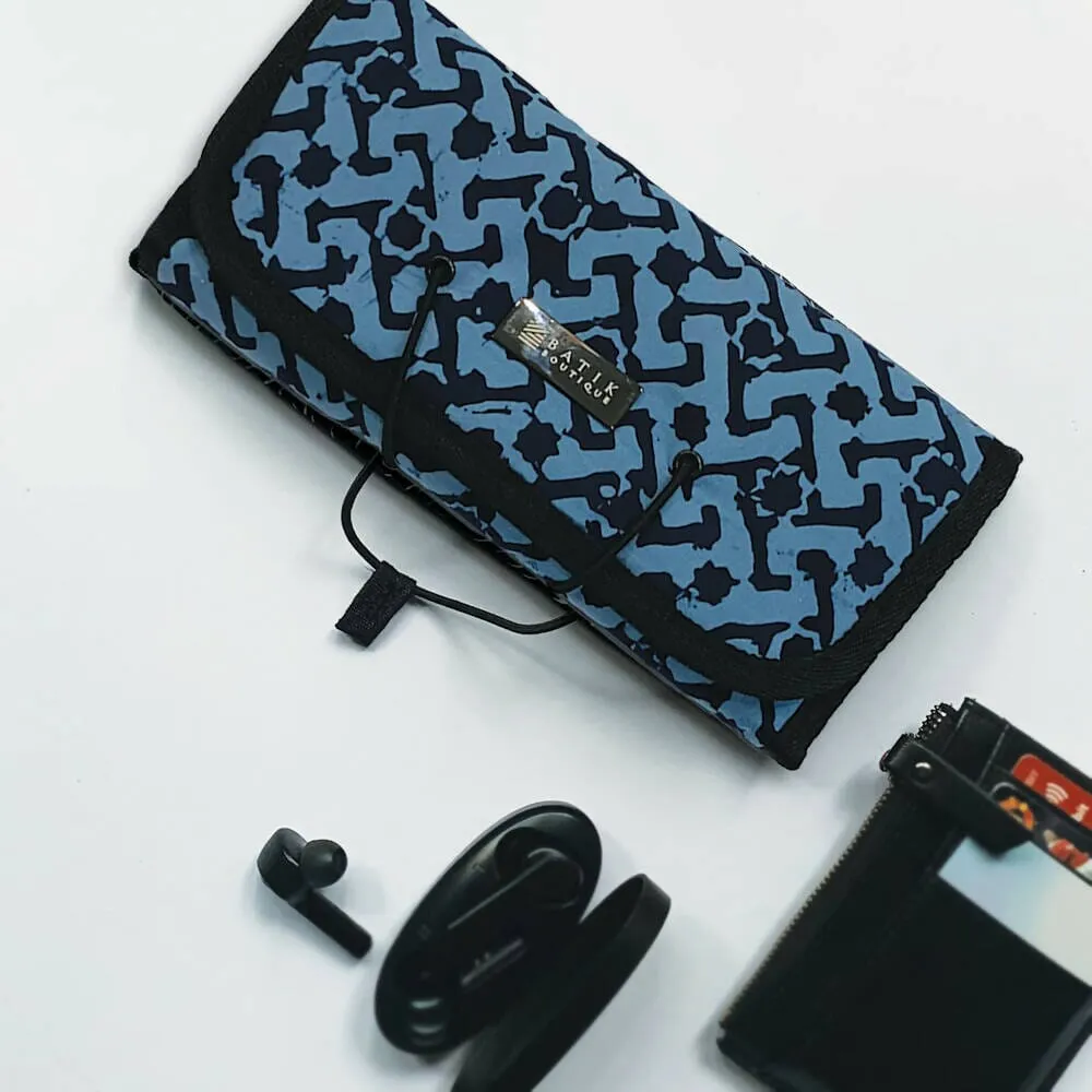 Batik Roll Up Travel Pouch