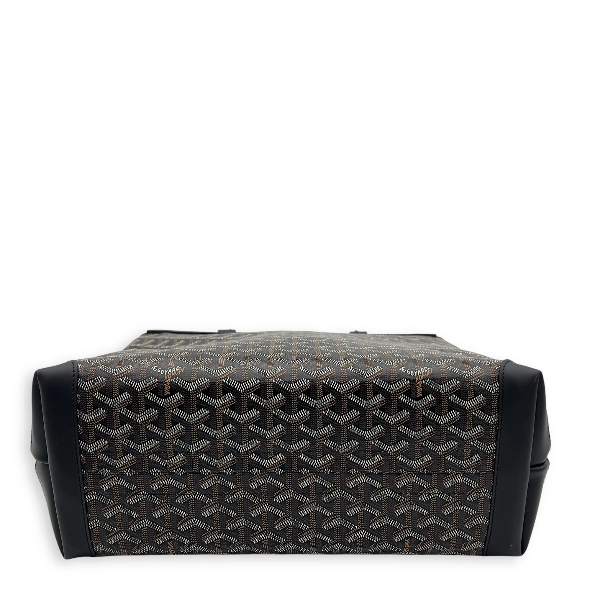 Bellechasse Tote Bag Black in Coated Canvas