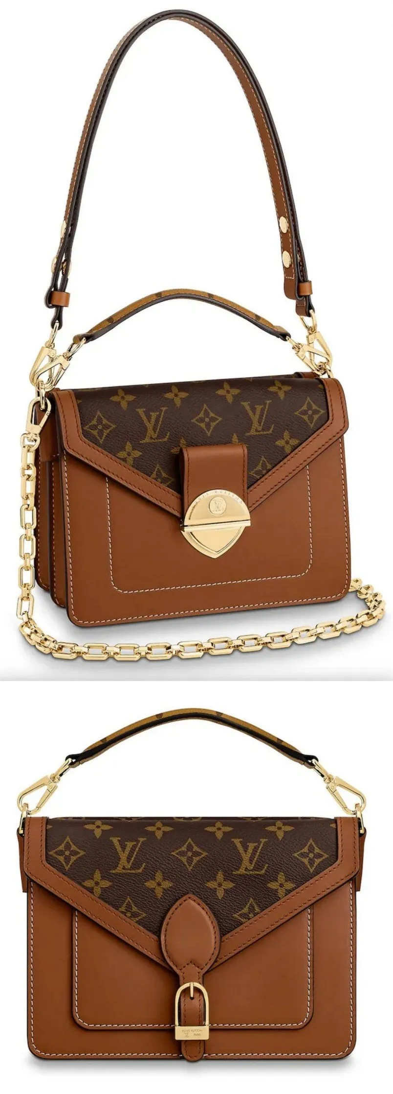Biface Monogram Handbag