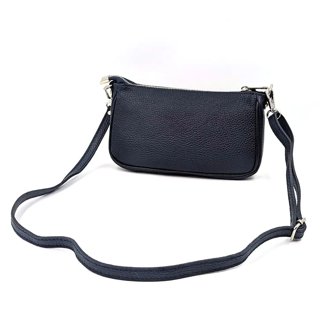 Classic leather chic crossbody bag