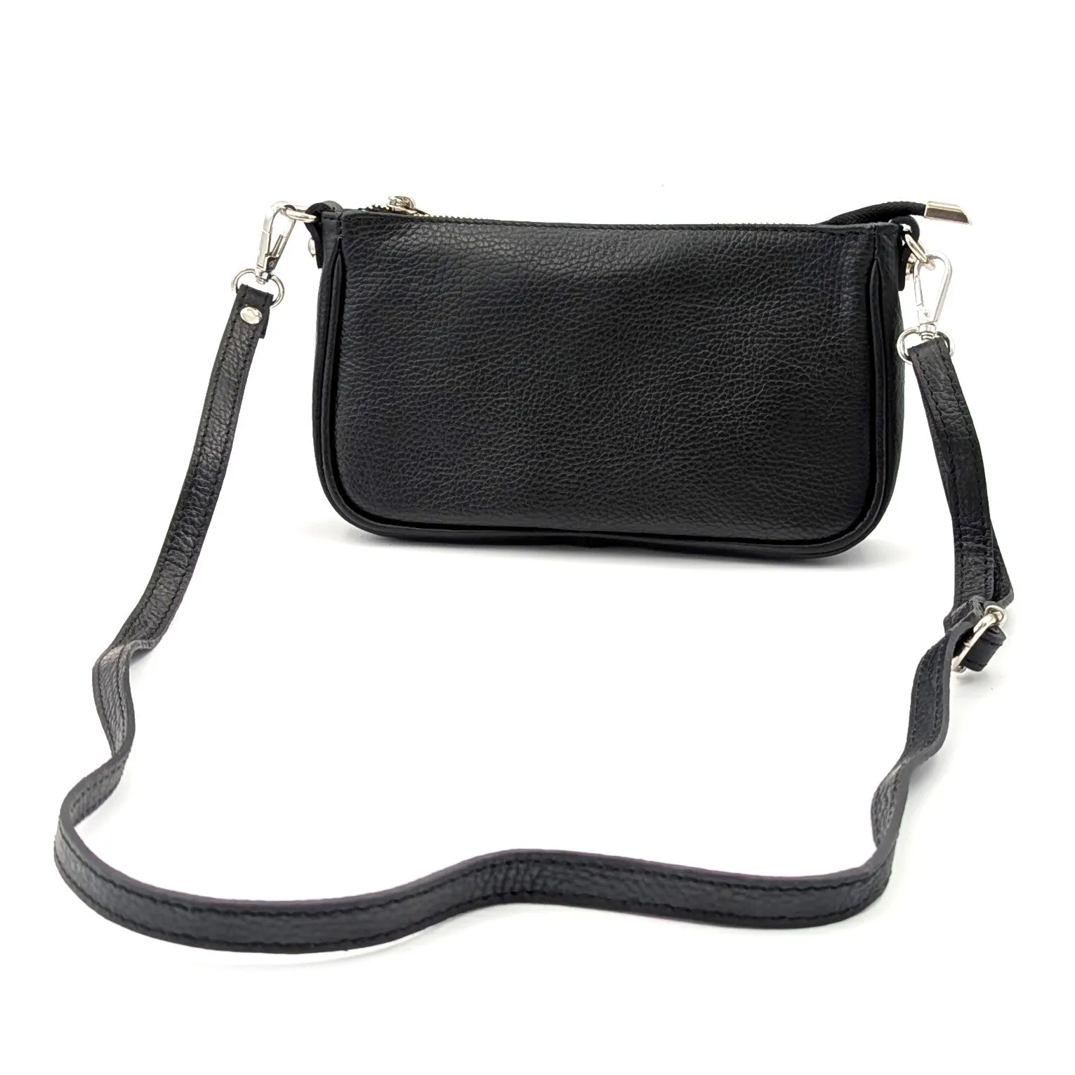 Classic leather chic crossbody bag