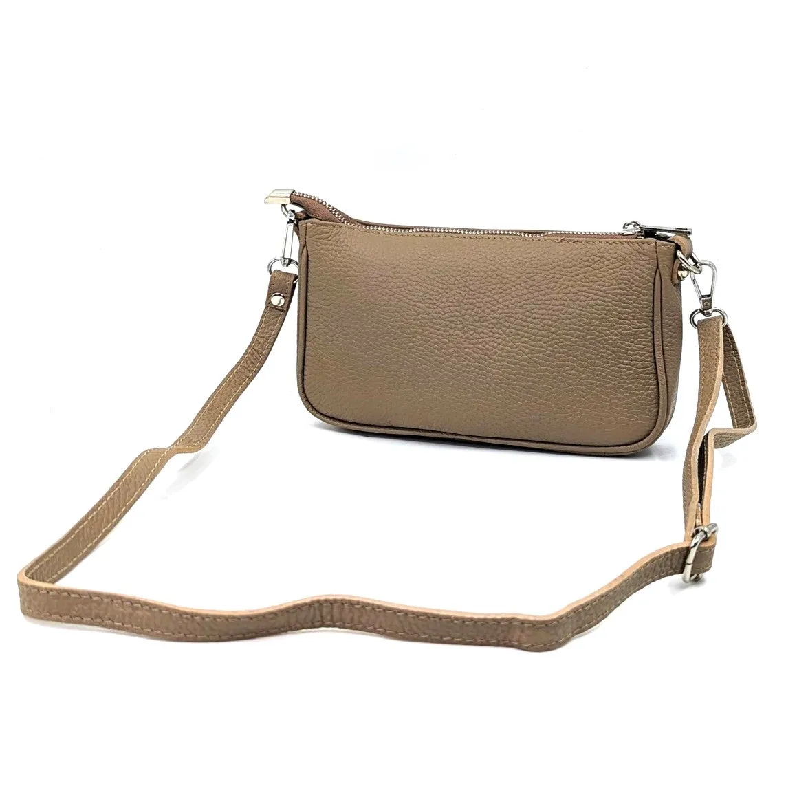Classic leather chic crossbody bag