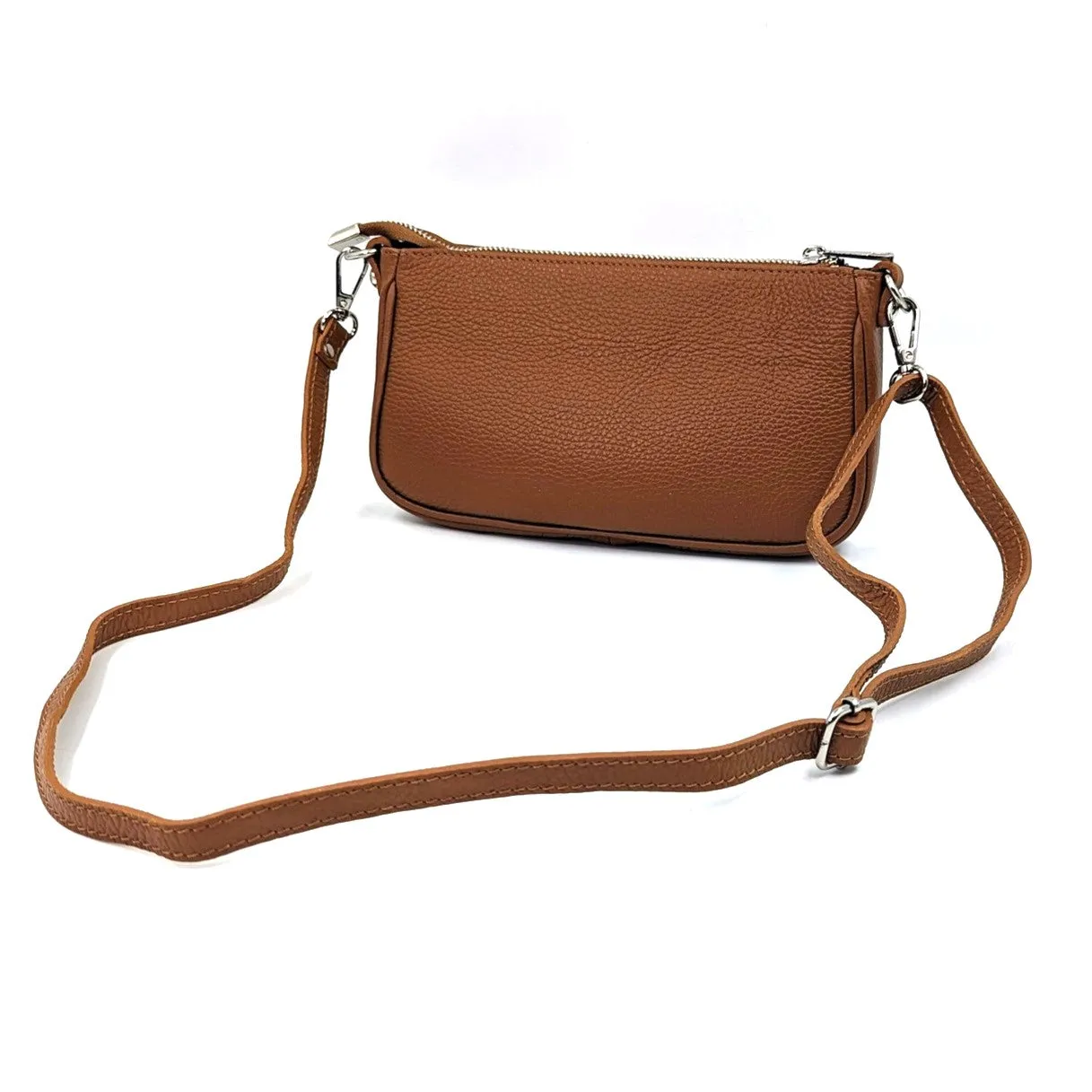 Classic leather chic crossbody bag