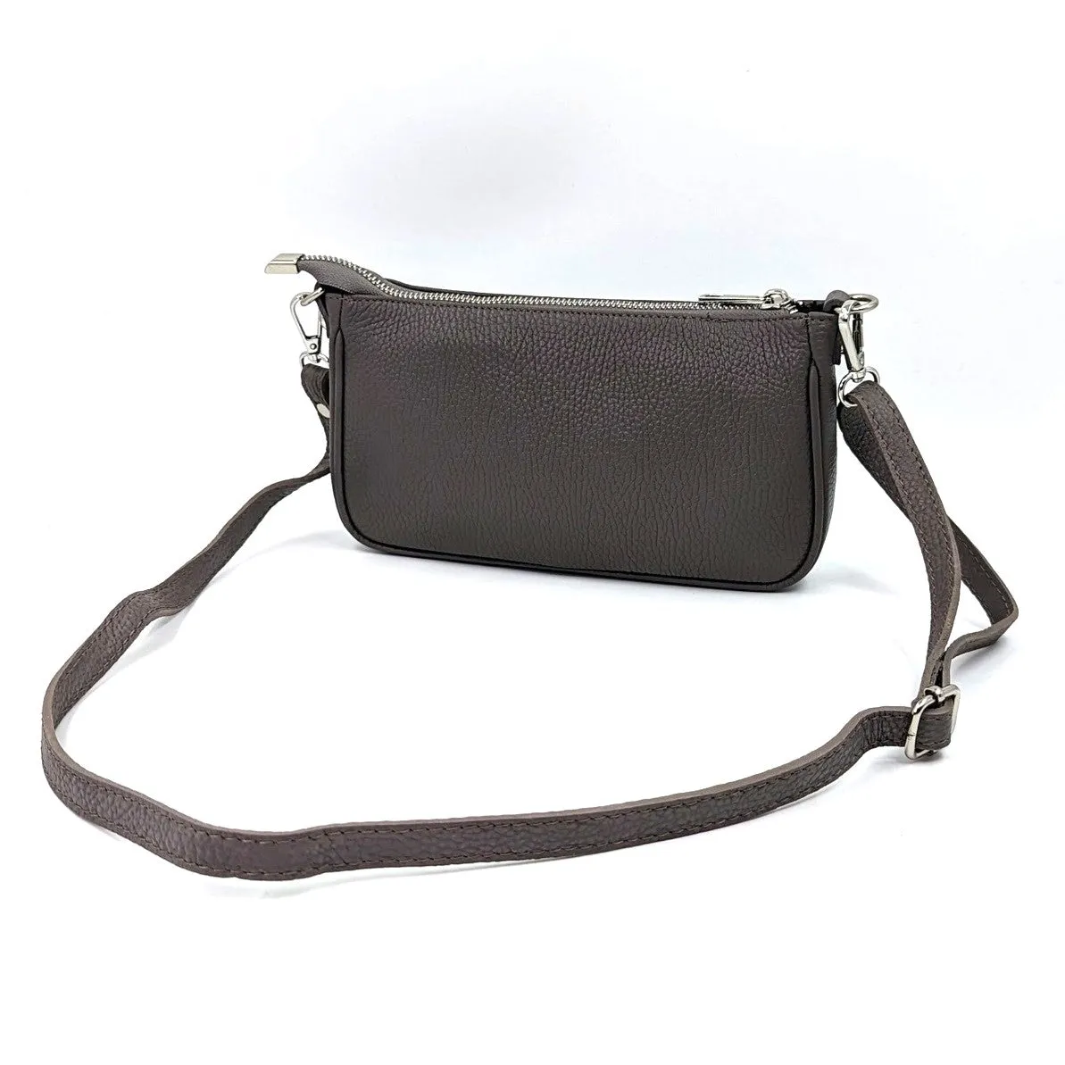 Classic leather chic crossbody bag