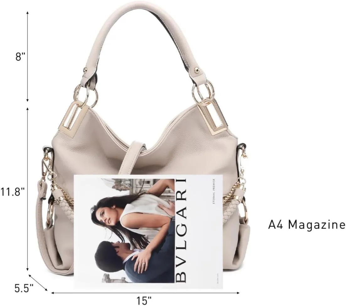 Dasein Purses for Women Vegan Leather Handbags Rhinestones Hobo Bags Tote Purse Shoulder Bag Ladies Handbag