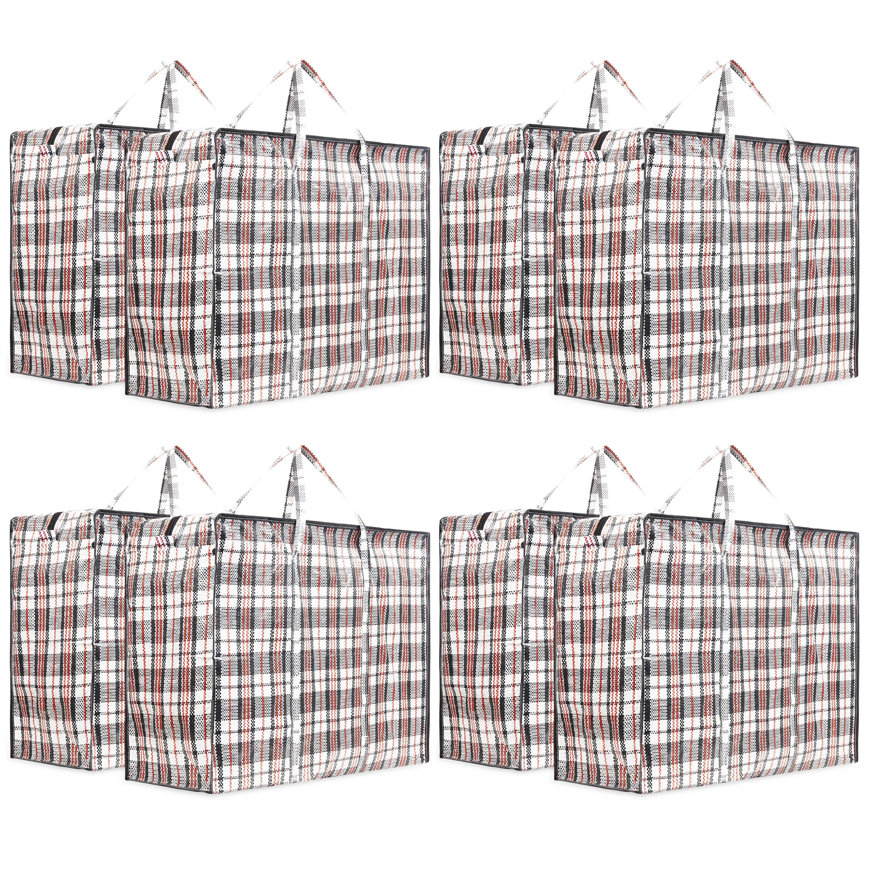 DECO EXPRESS Pack of 8 X Large STRONG Storage Laundry Shopping Bags
