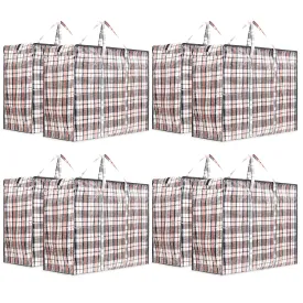 DECO EXPRESS Pack of 8 X Large STRONG Storage Laundry Shopping Bags