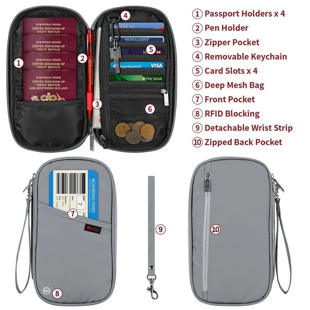 DELUXE PASSPORT ORG L GREY