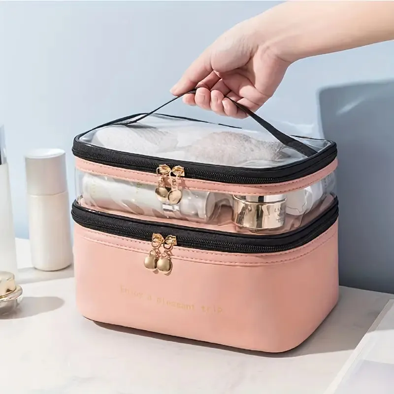 Double Layer Cosmetic Bag