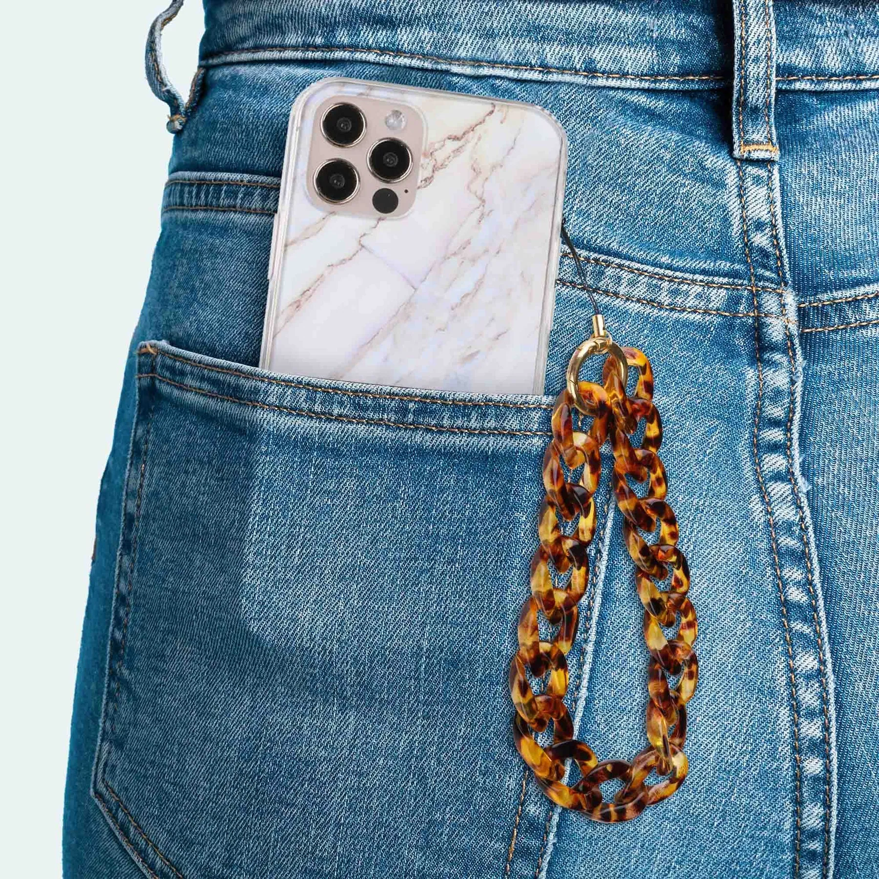 Ellie Rose Phone Charm - Tortoiseshell
