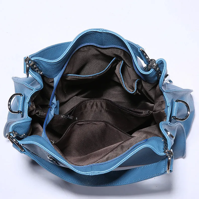 Fashion Tassel Women Leather Shoulder Handbags 0217