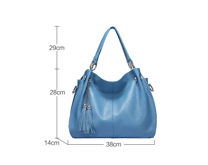 Fashion Tassel Women Leather Shoulder Handbags 0217