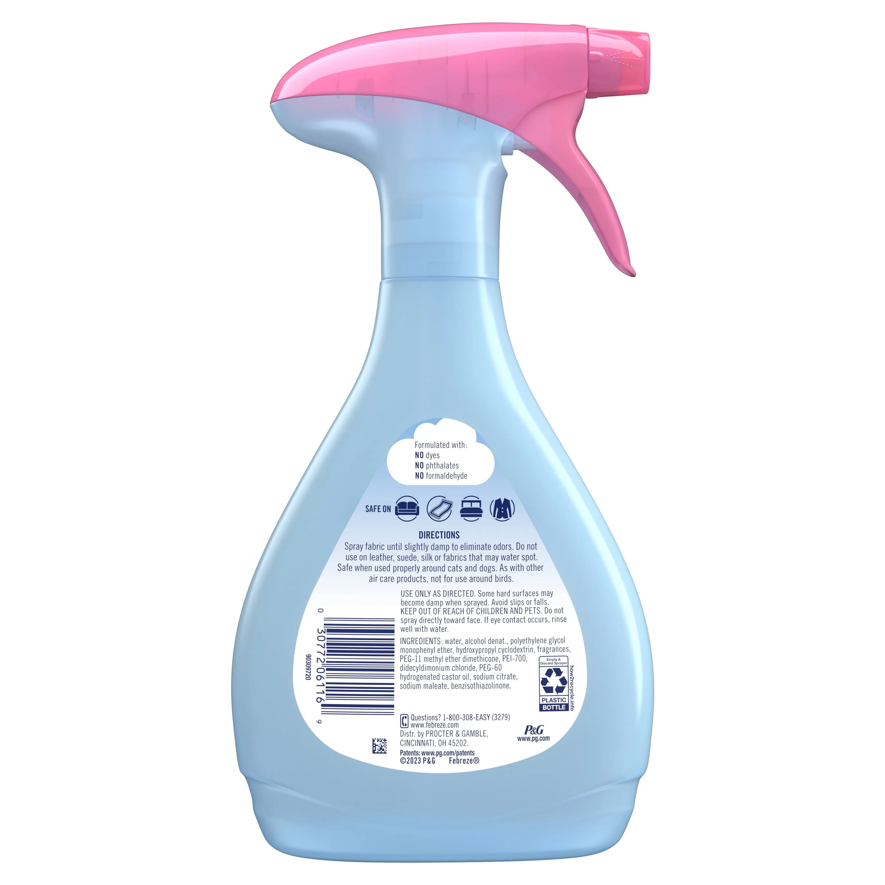Febreze Odor-Fighting Fabric Refresher, Sweet Peony, 16.9 fl oz