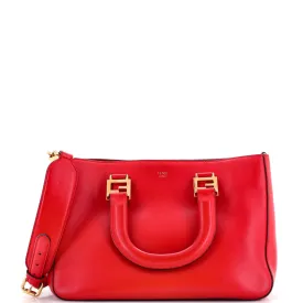FENDI FF Handle Tote Leather Small