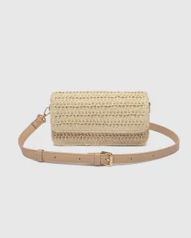 FREYA RAFFIA CROSSBODY BAG NATURAL
