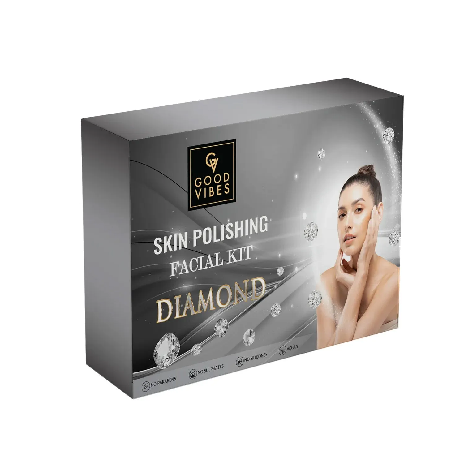 Good Vibes Diamond Skin Polishing Facial Kit - 200g - GT