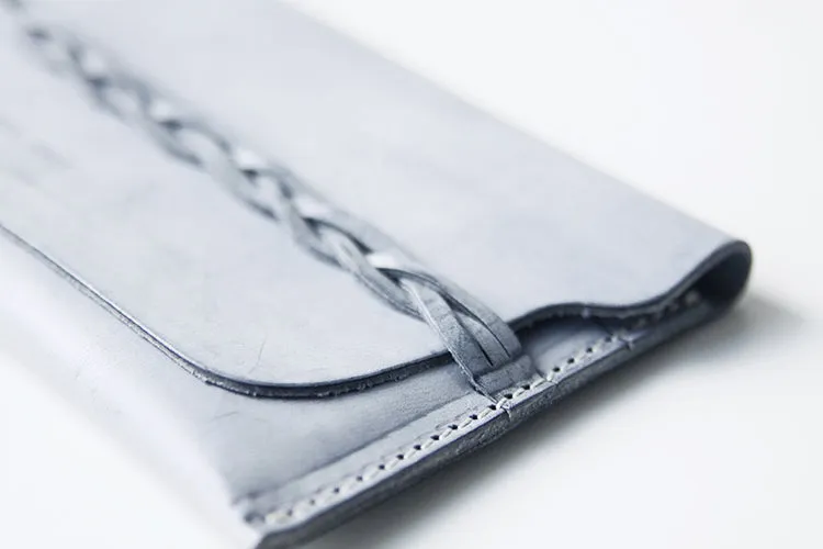Handmade Womens Leather braided Wallet Slim Leather Wallets for Women