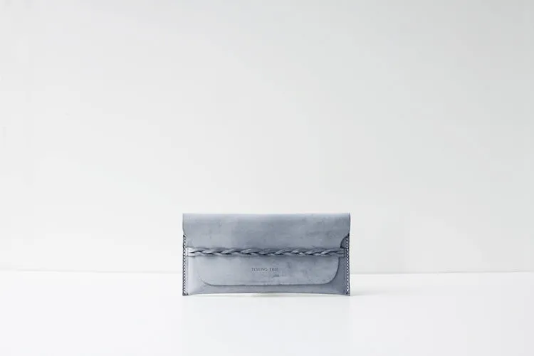 Handmade Womens Leather braided Wallet Slim Leather Wallets for Women