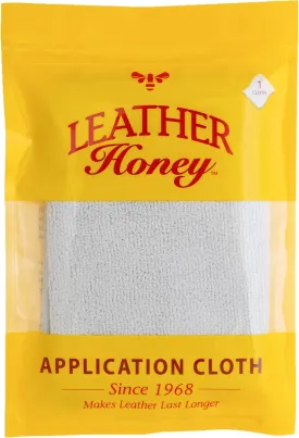 Leather Honey Lint-Free Application Cloth - Leather Conditioner Microfiber Cloth - Smoothly Applies Leather Cleaner & Leather Conditioner - 1 Application Cloth