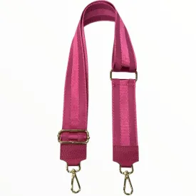 Magenta minimal adjustable strap with gold metals