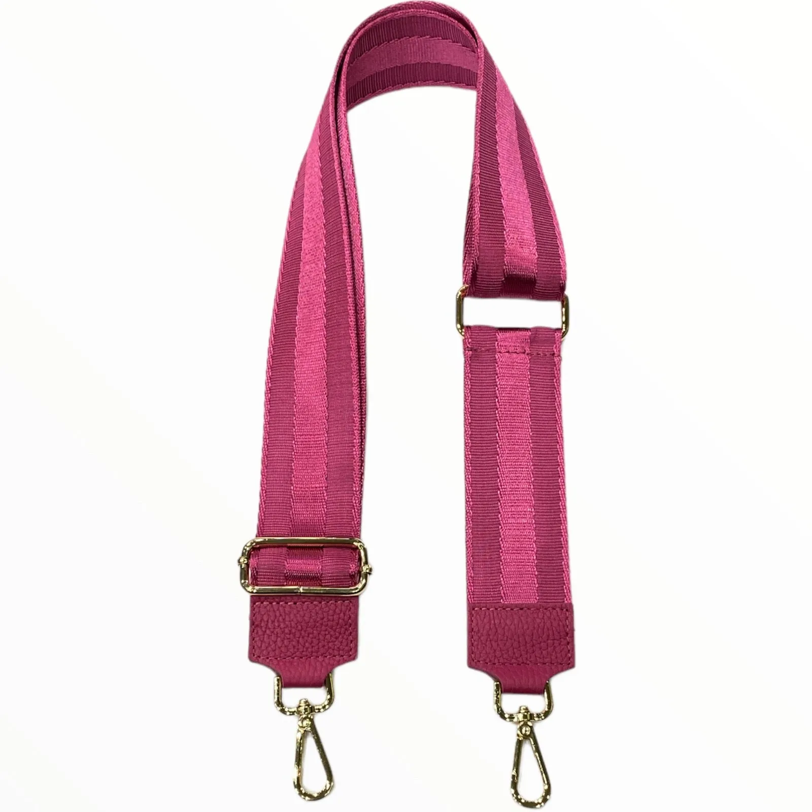 Magenta minimal adjustable strap with gold metals