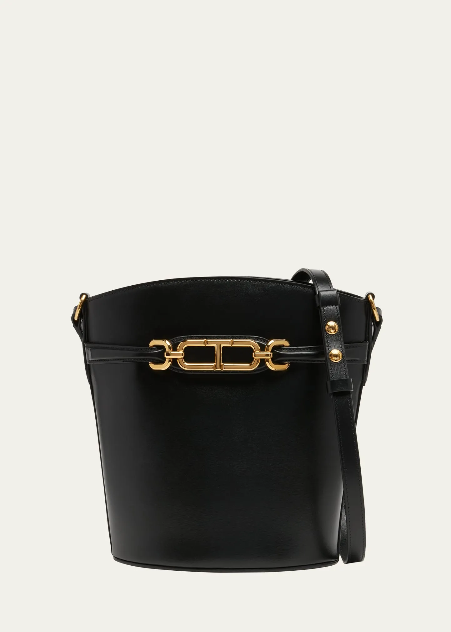 Medium Box Bucket Bag in Leather