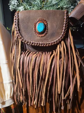 Mine's Forever Fringe Leather Bag