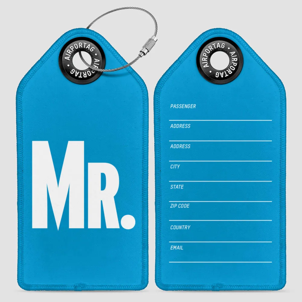 Mr and Mrs - Luggage Tag