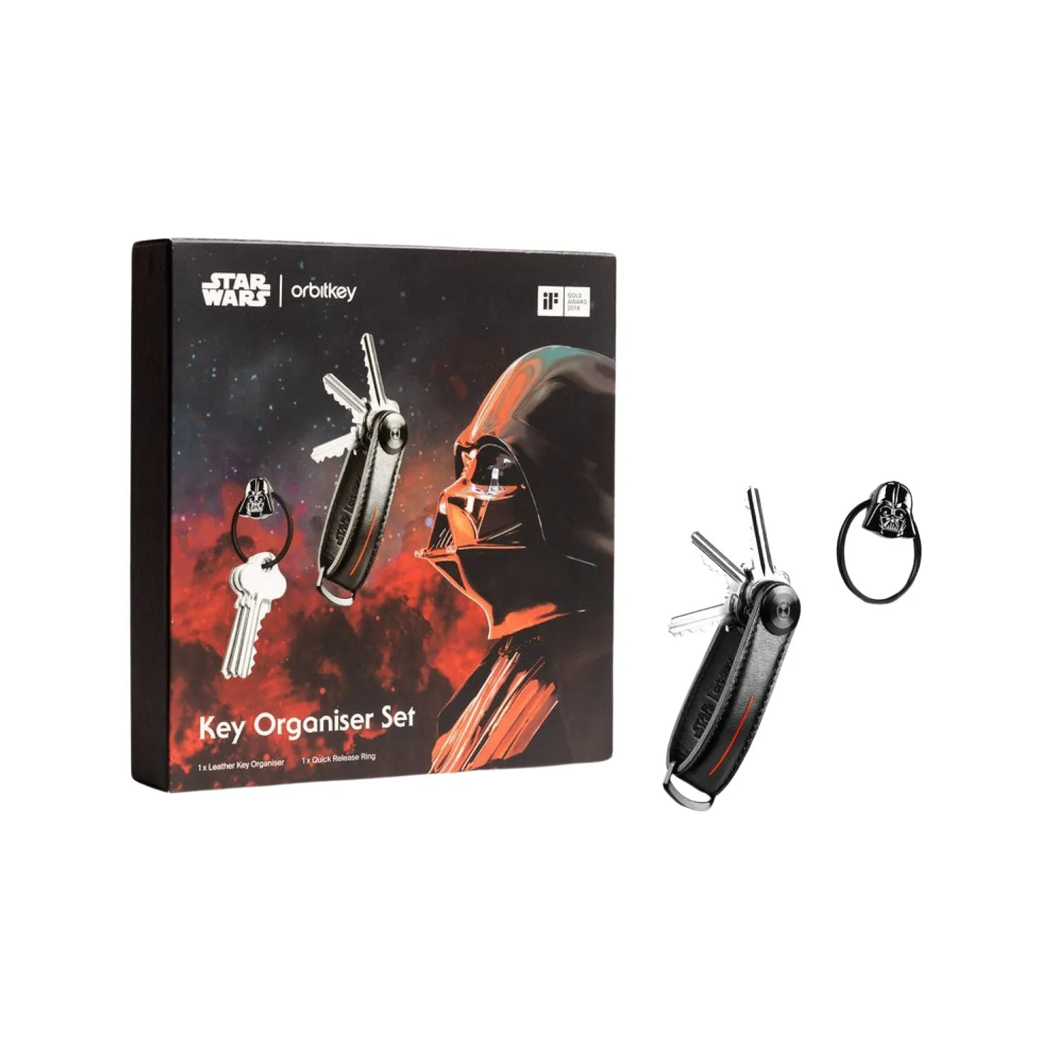 Orbitkey Star Wars Leather Key Organiser   Ring V2 Kit