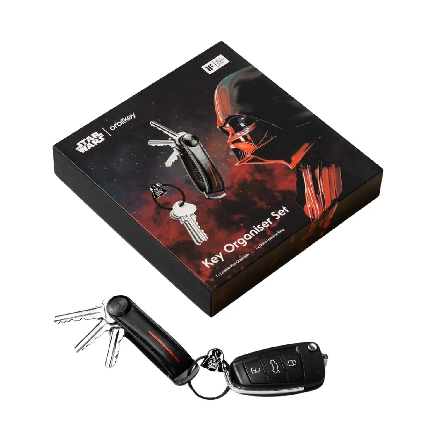 Orbitkey Star Wars Leather Key Organiser   Ring V2 Kit