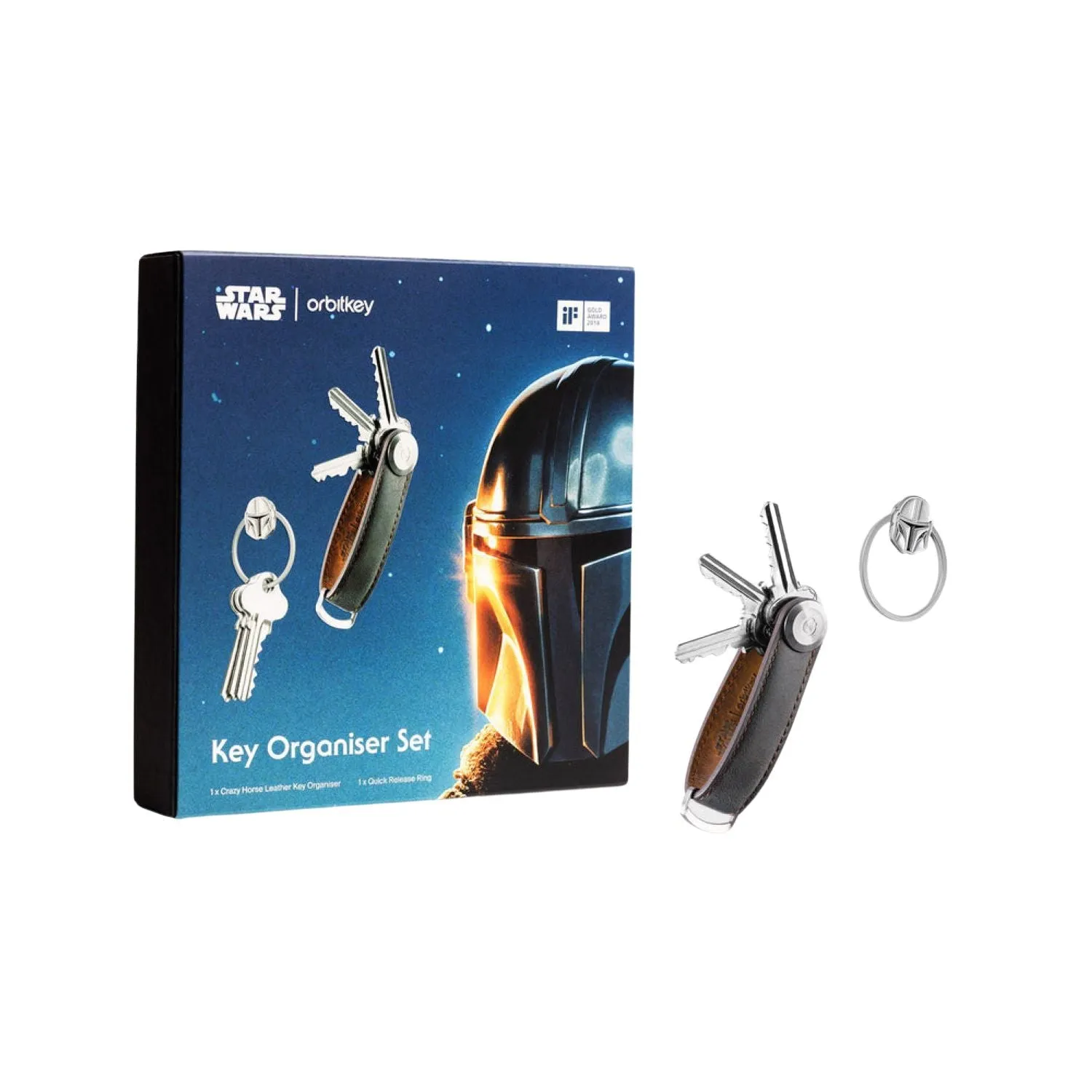 Orbitkey Star Wars Leather Key Organiser   Ring V2 Kit