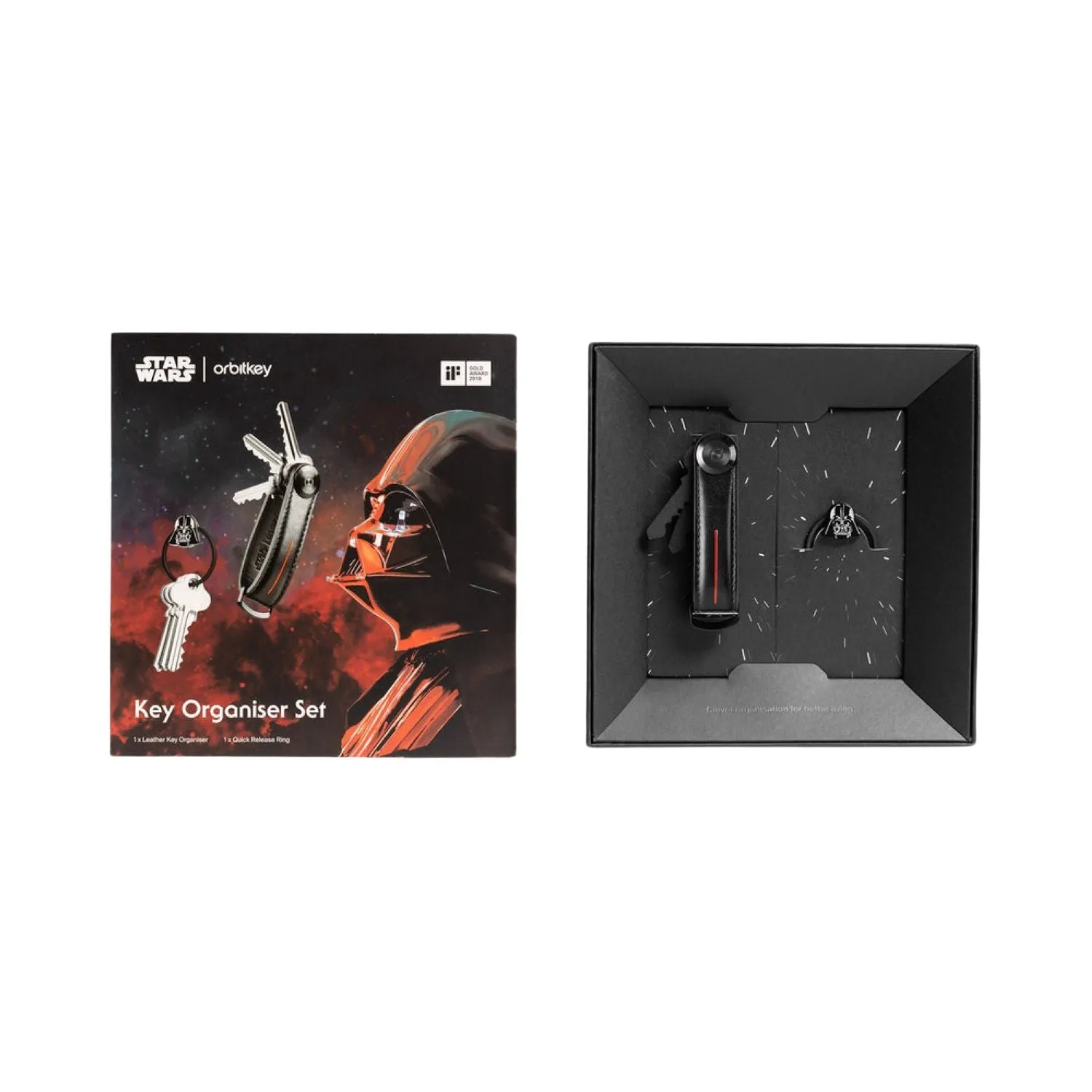 Orbitkey Star Wars Leather Key Organiser   Ring V2 Kit