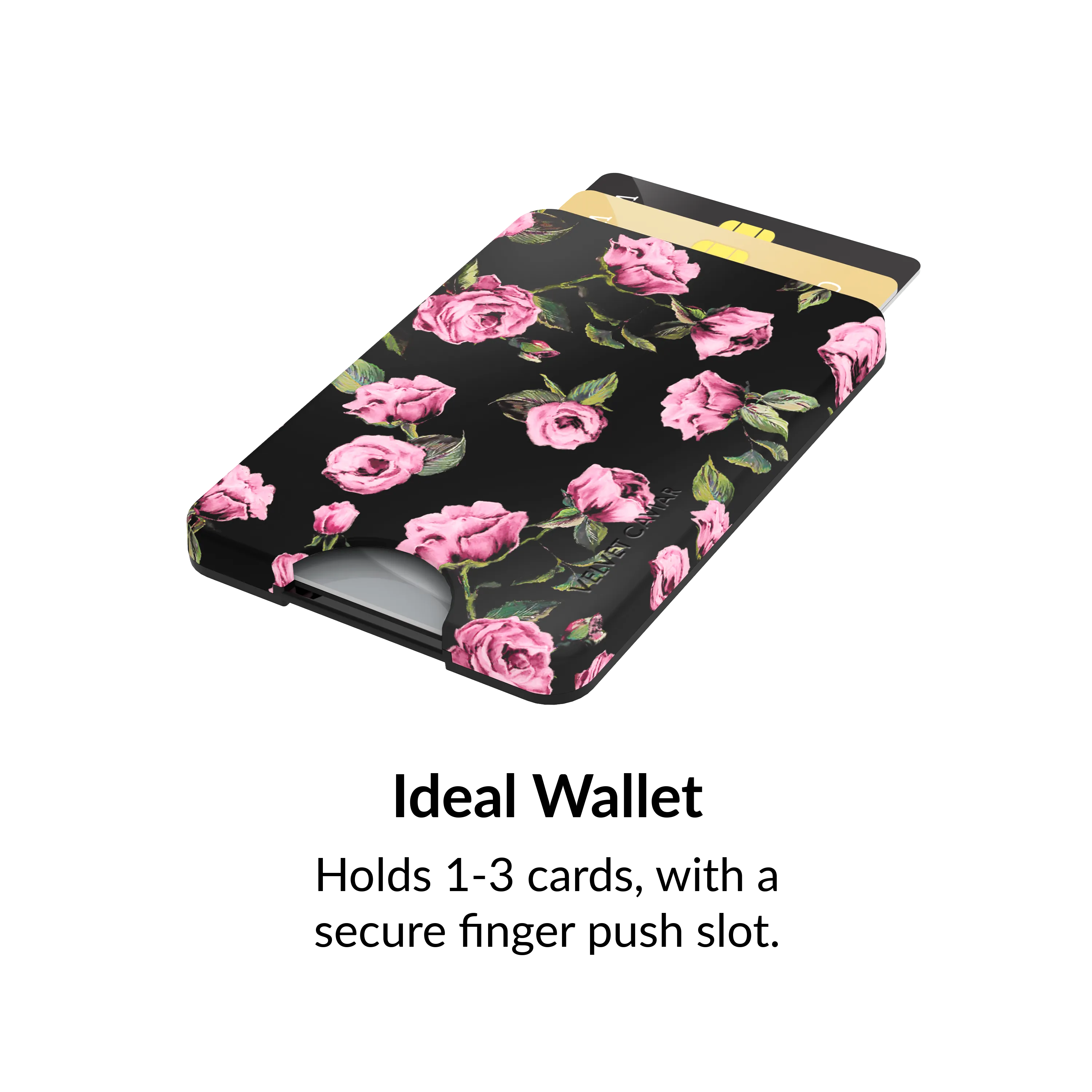 Pink Rose Floral MagSafe Wallet