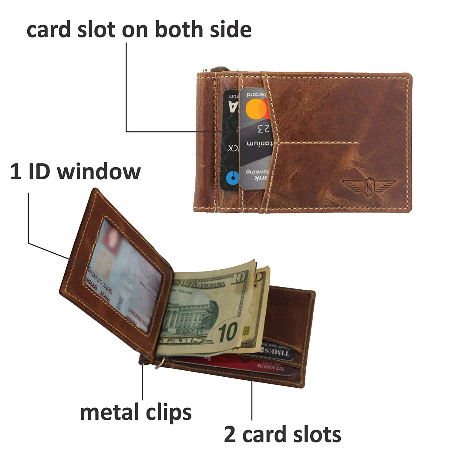 RFID & Minimalist Slim Leather Wallet