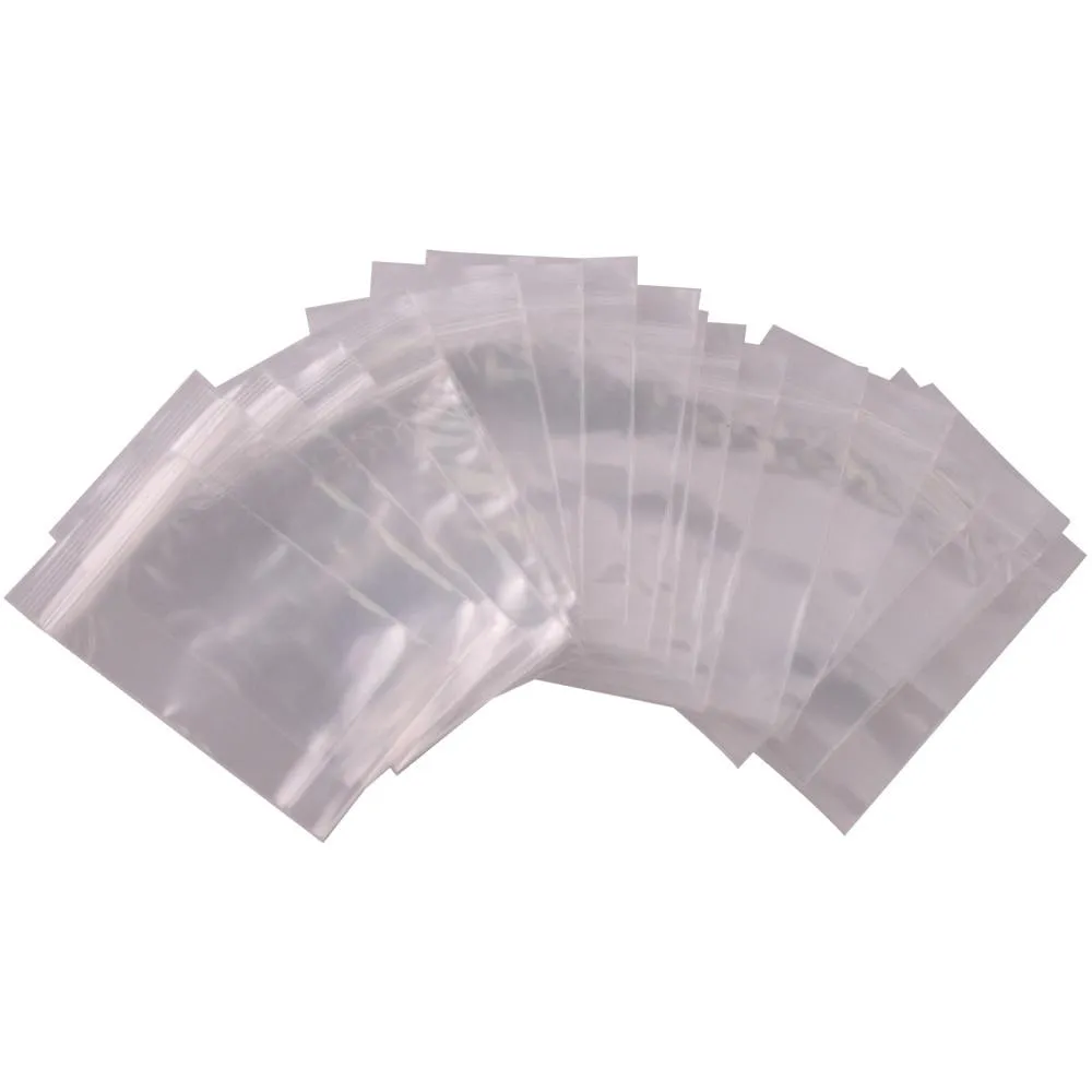 SA-B23 - 100 Pack of 2 Inch x 3 Inch Clear Reclosable Poly Bags - 2 MIL