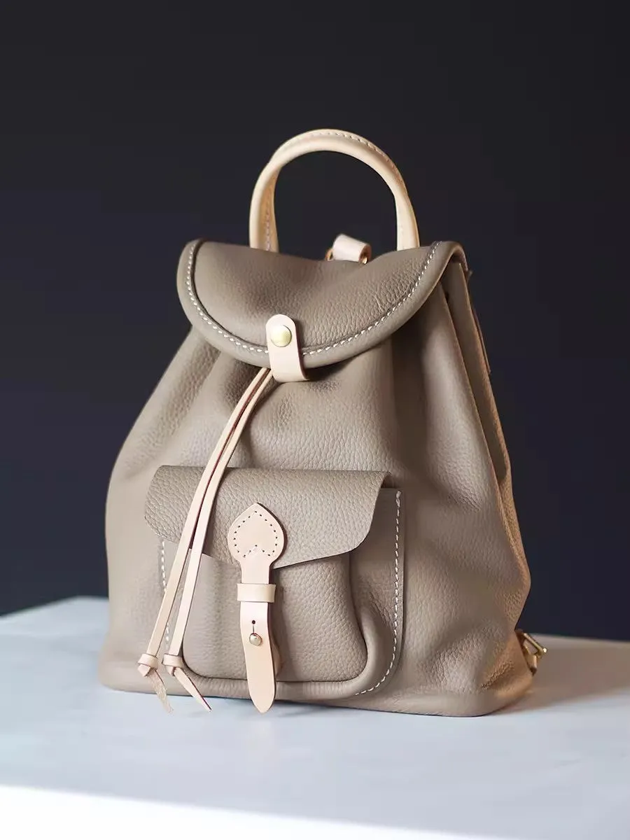 Stylish Women's Leather Mini Backpack Purse Soft Leather Backpacks