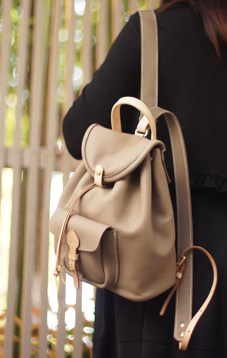 Stylish Women's Leather Mini Backpack Purse Soft Leather Backpacks