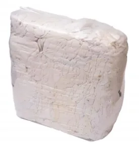 Terry Towelling White Rags, 10kg