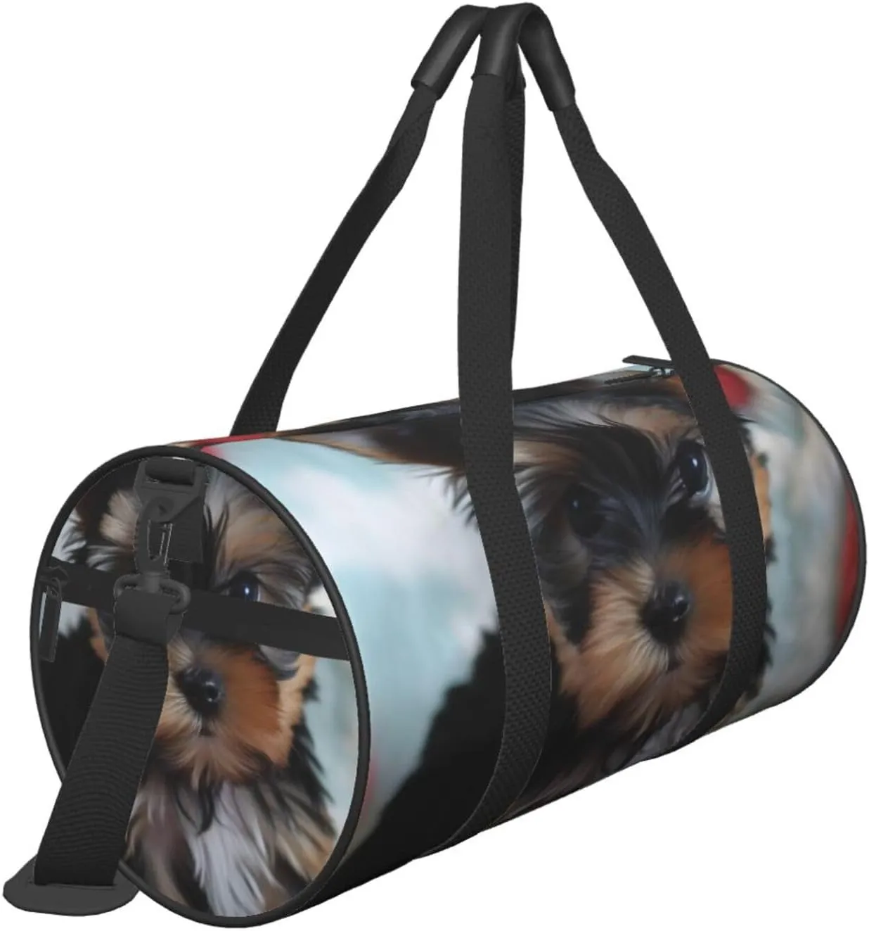 Travel Duffle Bag Weekender Bags for Men Women with Shoe Compartment Large Capacity Weekender Overnight Bag Yorkie Puppy Carry On Tote Bags Sport Gym Bag for Travel Yoga