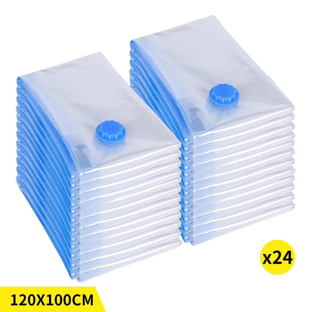Vacuum Storage Bags Save Space Seal 120x100cm-24PK
