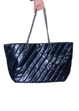 Vesper & Vale Roberts Quilted Tote Bag in Black