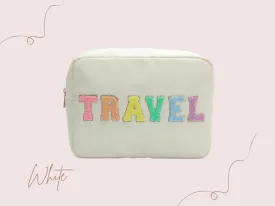 X-Large Customized Cosmetic Toiletry Bag, Travel Bag, Personalized Bag, Bridesmaid Gift, Birthday Gift, Gifts For Her